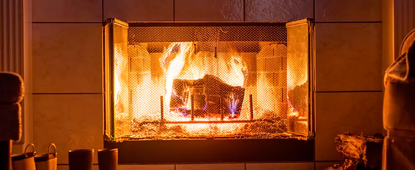 Mendota Hearth Landscape Fireplace Installation in Kenmore, New York