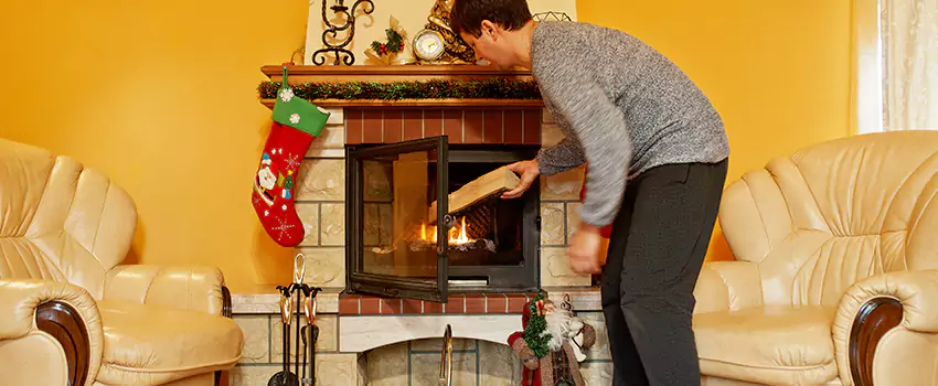 Rusted Metal Fireplace Restoration in Kenmore, New York